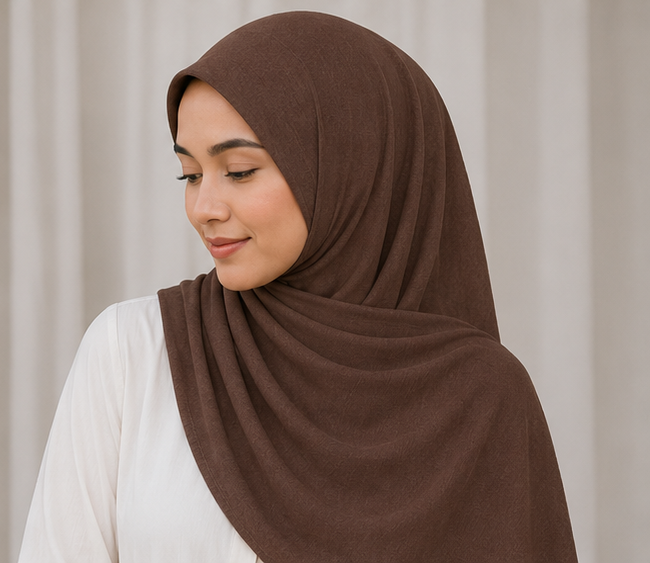 Brown Premium Modal Cotton Hijab