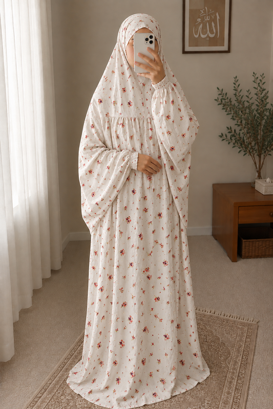 Red Floral Prayer Dress