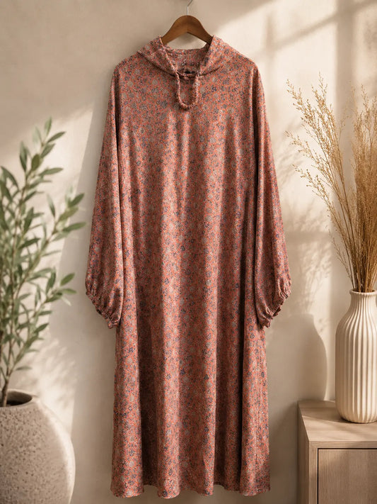 Peach Bloom Namaz Dress