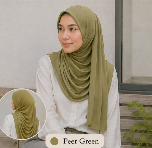 Pear Green Premium Jersey Hijab