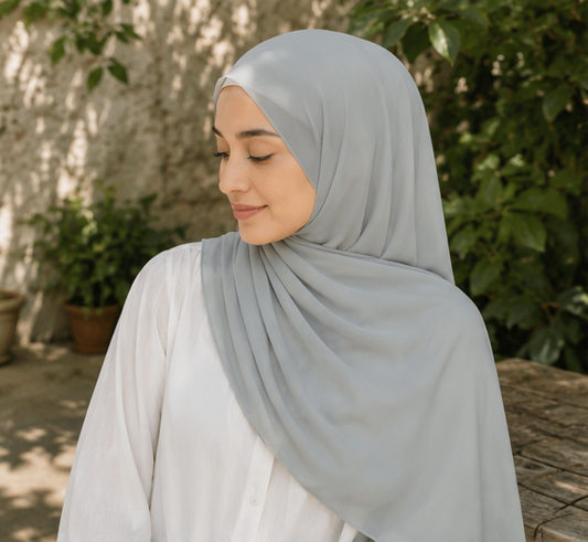 Sage Liquid Chiffon Hijab