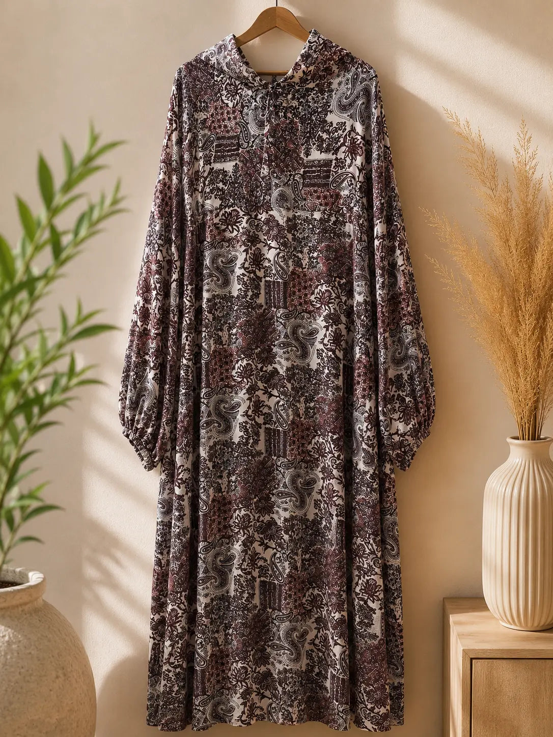 Vintage Mocha Namaz Dress